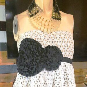 DEJAVU--SLEEVELESS, STRAPLESS DRESS